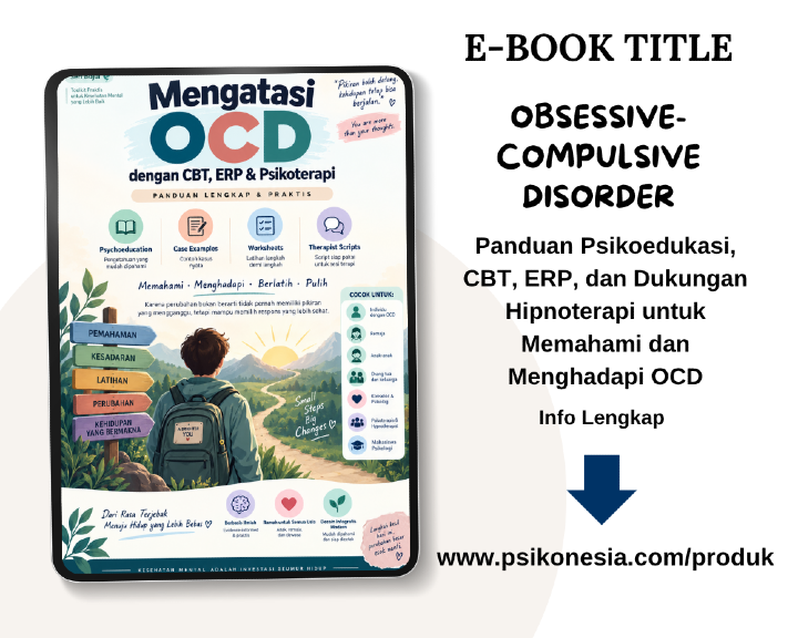 OBSESSIVE-COMPULSIVE DISORDER : Panduan Psikoedukasi, CBT, ERP, dan Dukungan Hipnoterapi untuk Memahami dan Menghadapi OCD