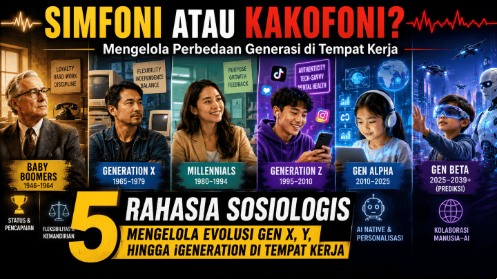 Simfoni atau Kakofoni? 5 Rahasia Sosiologis Mengelola Perbedaan Generasi di Tempat Kerja